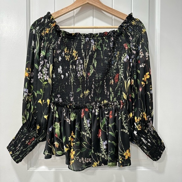 Alexis Elsa Off-the-shoulder Long Sleeve Floral Top - Picture 5 of 12